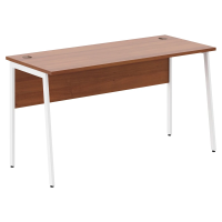 Стол прямой СП-3.1P Орех Французский/Белый 1400х608х755 IMAGO PLUS
