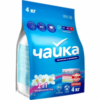 Стиральный порошок Чайка Универсал 2в1, с кондиционером, автомат, 4кг
