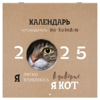 Календарь настенный перекидной на 2025 г., BRAUBERG, 12 листов, 29х29 см, 'Смешные котики', 116165