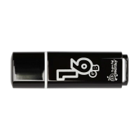 USB флешка Smart Buy Glossy 16Gb, 16/8 мб/с, черный