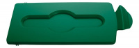 Крышка для мусорного контейнера Rubbermaid Slim Jim закрытая, зеленая, 2007884