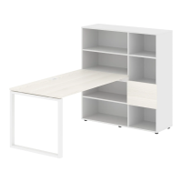 Рабочая станция EQRST 1215 Ясень Траун/Белый 1990х1250х1355 EDIS