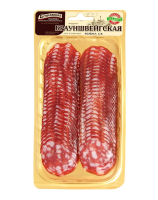 Колбаса Егорьевская фабрика Брауншвейгская сырокопченая нарезка, 100г