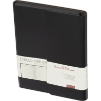 Ежедневник недатированный  с магнитным клапаном,А5 Waltz,(черный)3-543/02