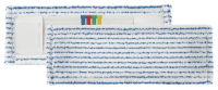 Моп TTS Soft Striat TTS, с карманами, микрофибра, 40см, белый-синий, 0000E310B
