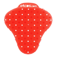 Коврик-вставка для писсуара Ekcos Ekcoscreen красный, аромат 'Дыня', на 60 дней, 2шт