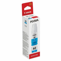 Чернила CANON (GI-40C) для СНПЧ Pixma G5040/G6040, голубые, ресурс 7700 страниц, оригинальные, 3400C