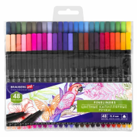 Набор ручек капиллярных Brauberg Art Classic 48 цветов, 0.4мм