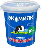Сметана Экомилк 10%, 300г