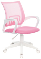 Кресло Бюрократ CH-W695NLT розовый TW-06A TW-13A сетка/ткань крестов. пластик пластик белый