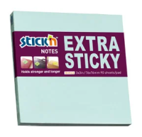 Блок самоклеящийся бумажный Stick`n 21663 76x76мм 90лист. 70г/м2 пастель голубой усиленный клей