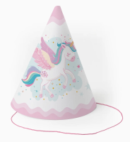 Колпачки одноразовые Единорог бумажные, 10шт