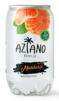 Вода Aziano со вкусом мандарина газированная, 350мл х 12 шт