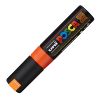 Маркер акриловый Uni Posca PC-8K флуоресцентно-оранжевый, до 8.0 мм, наконечник скошенный