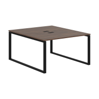 Стол 2-х местный EQWST 1316 Дуб Денвер тёмный/Черный 1360х1606х750 EDIS