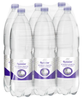 Вода Волжанка питьевая газированная, 1.5л x 6 шт