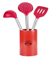 Набор кухонных принадлежностей Coltellerie Berti с подставкой 3 предмета метрополия