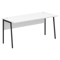 Стол прямой СП-4P Белый/Антрацит 1600х720х755 IMAGO PLUS