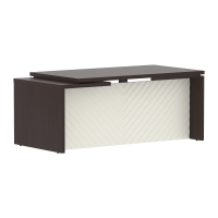 Стол руководителя TLCT 189(R) Венге Магия Z/Латте 1800х900х750 TORR LUX