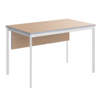 Стол прямой Skyland Imago-S СП-2SD, клен/белый полуматовый, 1200х720х755мм