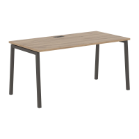 Стол прямой ELST 1580 Дуб Денвер светлый/Мокко 1560х800х750 EDIS