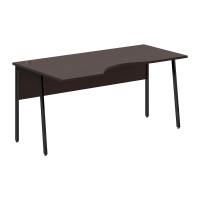 Стол прямой СА-1P(L) Венге Магия/Черный 1600х900х755 IMAGO PLUS