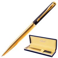 Ручка подарочная шариковая GALANT 'ARROW GOLD', корпус черный/золотистый, детали золотистые, узел 0,