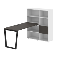 Рабочая станция EVRST 1115 Мокко/Черный 1990х1120х1355 EDIS