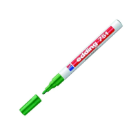 Маркер лаковый перманентный Edding 751 зеленый, 1-2мм, круглый наконечник, универсальный