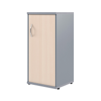 Шкаф-колонка низкий Skyland Imago СУ-3.1, правый, клен/металлик, 403х365х823мм