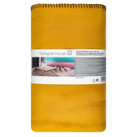Tarrington House Плед флисовый горчичный, 130 х 170см