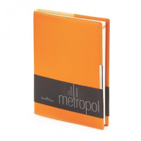 Ежедневник недатированный Bruno Visconti Metropol оранжевый, А5, 136 листов