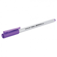 Шариковая ручка Pensan Triball фиолетовая, 0.5мм, серебристый корпус
