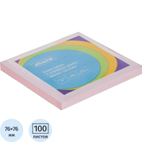 Стикеры Attache Bright colours розовый, 76х76мм, 100 листов