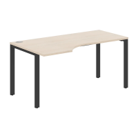 Стол эргономичный XS6CET 169(L) Бук Тиара/Антрацит 1600х900х750 XTEN-S60