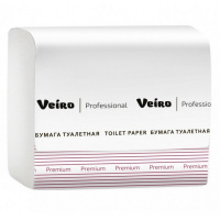 Туалетная бумага Veiro Professional Premium TV302, 250 листов, 2 слоя, белая, V укладка, 30 пачек