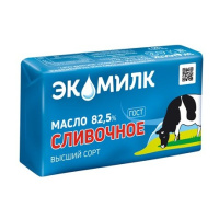 Масло сливочное Экомилк 82.5%, 180 г