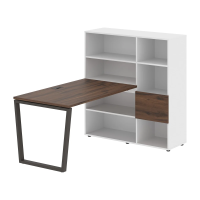 Рабочая станция EVRST 1213 Дуб Денвер тёмный/Мокко 1790х1250х1355 EDIS