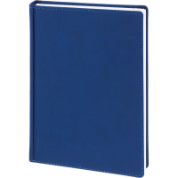 Ежедневник датированный 2026 А5+ VELVET синий 3-123/01