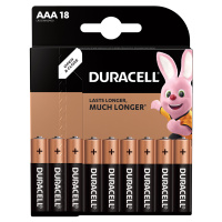 Батарейка Duracell Basic AAA LR03, 1.5В, алкалиновая, 18шт/уп