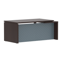 Стол руководителя TLCT 189(L) Венге Магия Z/Серо-голубой 1800х900х750 TORR LUX