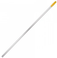 Ручка швабры 140см, d-23.5мм, алюминиевая, желтая