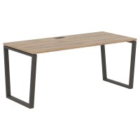 Стол прямой EVST 1780 Дуб Денвер светлый/Мокко 1760х800х750 EDIS