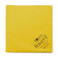 Салфетка Power-T TTS,  40x40 см,  нетканая микрофибра,  жёлтый цвет,  100 шт., TCH201039