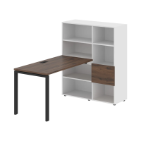 Рабочая станция EURST 1113 Дуб Денвер тёмный/Черный 1790х1120х1355 EDIS