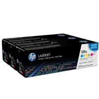 Картридж лазерный HP (CF373AM) ColorLaserJet CM1312/CP1215/CP1515, оригинальный, КОМПЛЕКТ 3 цвета CM