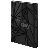 Ежедневник недатированный с резинкой А5 145х203 мм, BRAUBERG, твердый, 128 л., 'Personal day', 11628