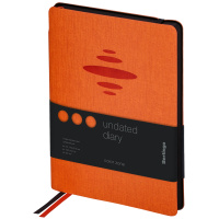 Ежедневник недатированный Berlingo Color Zone оранжевый, А5, 136 листов, кожзам