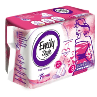 Прокладки женские гигиенические 8 шт., EMILY STYLE 'Premium' SUPER, УЛЬТРАТОНКИЕ