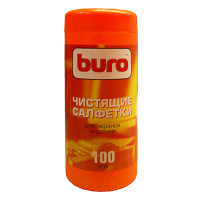 Салфетки чистящие для мониторов Buro BU-Tscreen 100 шт/уп, в тубе, 817439